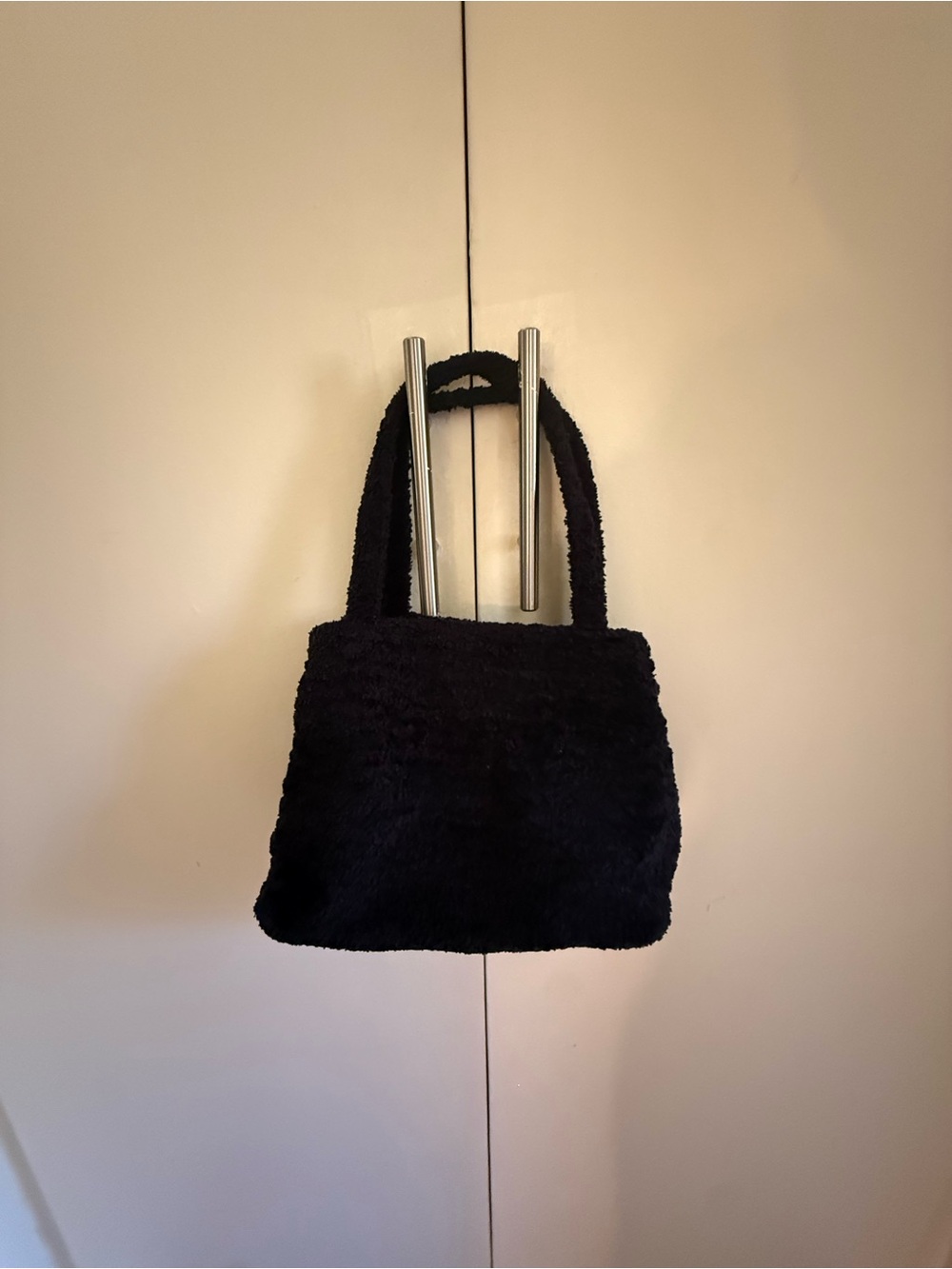 Little Black Fuzzy Bag
